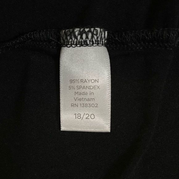 Avenue Black Sparkle Star Strappy Back Rayon/Spandex Tee Tank Top Sz 2X - Picture 6 of 8